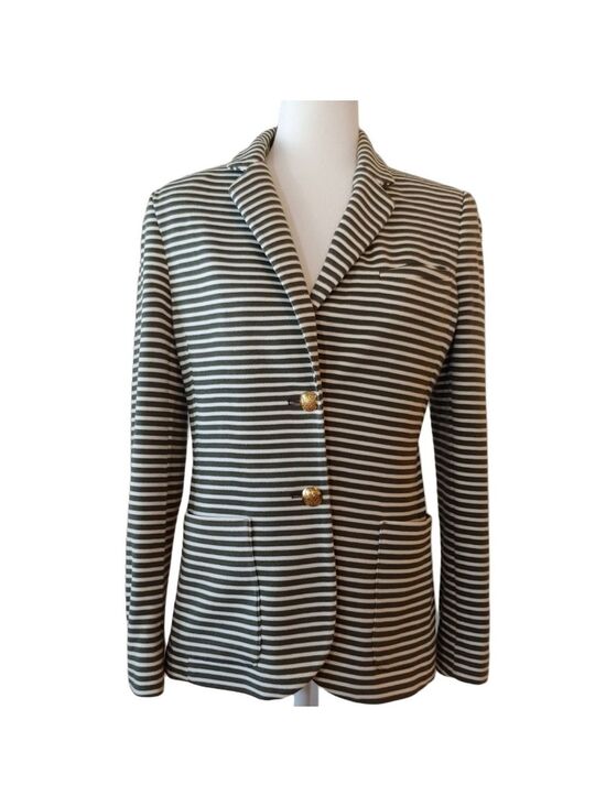 Lauren Ralph Lauren Jackets & Blazers - LAUREN Ralph Lauren Olive & Cream Striped Women's Blazer size Medium